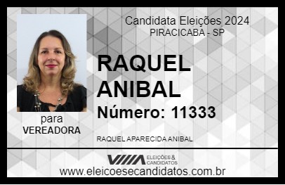 Candidato RAQUEL ANIBAL 2024 - PIRACICABA - Eleições