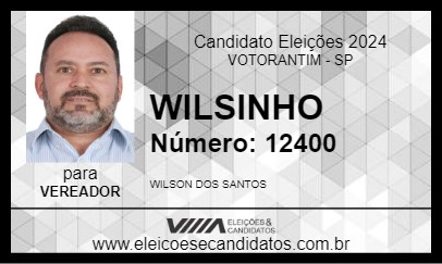 Candidato WILSINHO 2024 - VOTORANTIM - Eleições