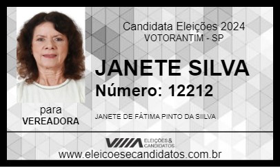 Candidato JANETE POLICIAL 2024 - VOTORANTIM - Eleições