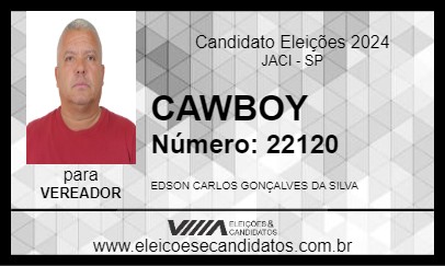 Candidato CAWBOY 2024 - JACI - Eleições