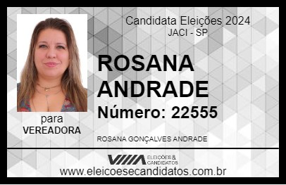 Candidato ROSANA ANDRADE 2024 - JACI - Eleições