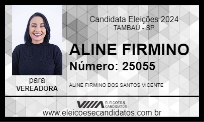 Candidato ALINE FIRMINO 2024 - TAMBAÚ - Eleições