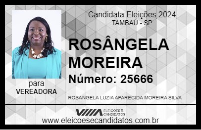 Candidato ROSÂNGELA MOREIRA 2024 - TAMBAÚ - Eleições