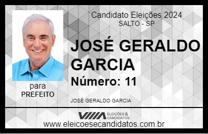 Candidato GERALDO GARCIA 2024 - SALTO - Eleições