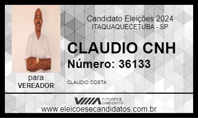 Candidato CLAUDIO NENE 2024 - ITAQUAQUECETUBA - Eleições