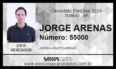 Candidato JORGE ARENAS 2024 - TAMBAÚ - Eleições