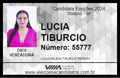 Candidato LUCIA TIBURCIO 2024 - TAMBAÚ - Eleições