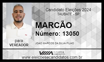 Candidato MARCÃO 2024 - TAUBATÉ - Eleições