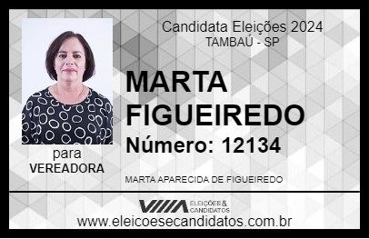 Candidato MARTA FIGUEIREDO 2024 - TAMBAÚ - Eleições