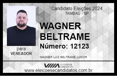 Candidato WAGNER BELTRAME 2024 - TAMBAÚ - Eleições