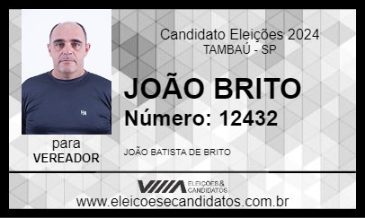 Candidato JOÃO BRITO 2024 - TAMBAÚ - Eleições