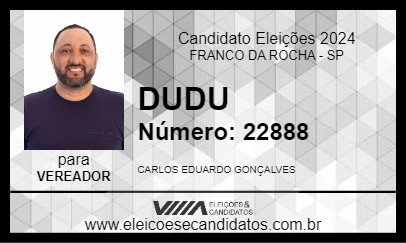 Candidato DUDU 2024 - FRANCO DA ROCHA - Eleições