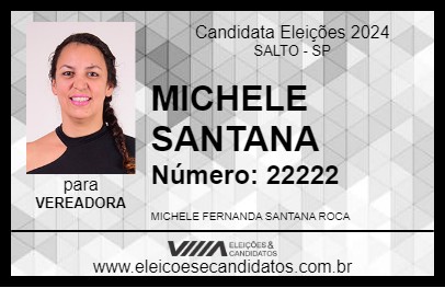 Candidato MICHELE SANTANA 2024 - SALTO - Eleições