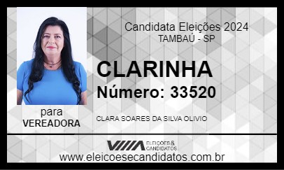 Candidato CLARINHA 2024 - TAMBAÚ - Eleições