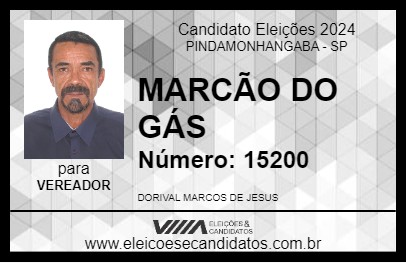 Candidato MARCÃO DO GÁS 2024 - PINDAMONHANGABA - Eleições