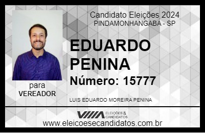 Candidato EDUARDO PENINA 2024 - PINDAMONHANGABA - Eleições