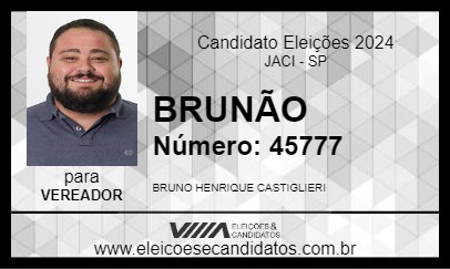 Candidato BRUNÃO 2024 - JACI - Eleições