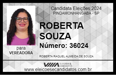 Candidato ROBERTA SOUZA 2024 - PINDAMONHANGABA - Eleições