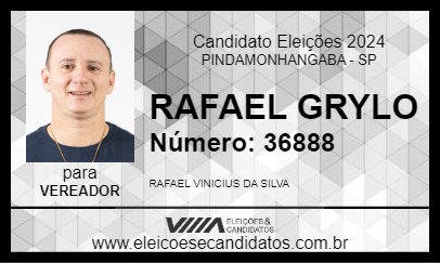 Candidato RAFAEL GRYLO 2024 - PINDAMONHANGABA - Eleições