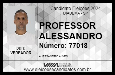 Candidato PROFESSOR ALESSANDRO 2024 - DIADEMA - Eleições