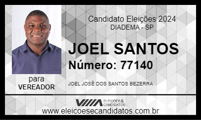 Candidato JOEL SANTOS 2024 - DIADEMA - Eleições