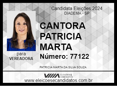 Candidato CANTORA PATRICIA MARTA 2024 - DIADEMA - Eleições