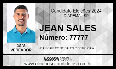 Candidato JEAN SALES 2024 - DIADEMA - Eleições