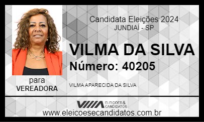 Candidato VILMA DA SILVA 2024 - JUNDIAÍ - Eleições