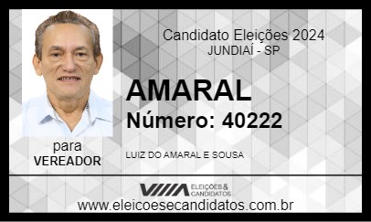 Candidato AMARAL 2024 - JUNDIAÍ - Eleições