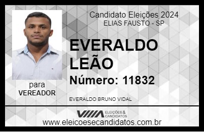 Candidato EVERALDO LEÃO 2024 - ELIAS FAUSTO - Eleições