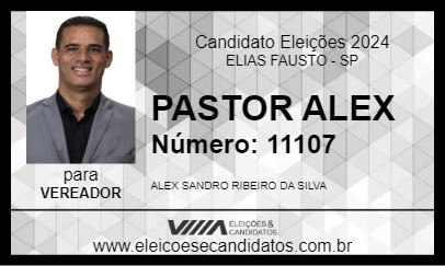 Candidato PASTOR ALEX 2024 - ELIAS FAUSTO - Eleições