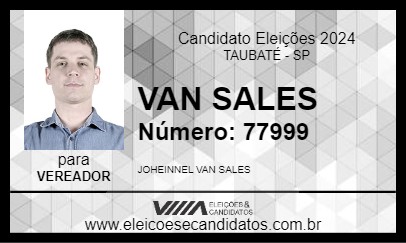 Candidato VAN SALES 2024 - TAUBATÉ - Eleições