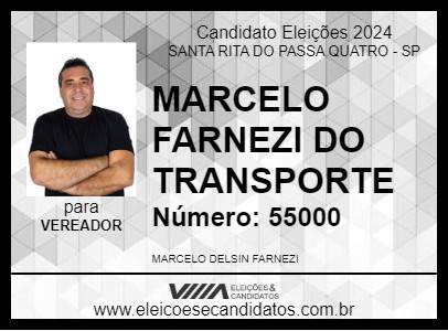 Candidato MARCELO FARNEZI DA SAÚDE 2024 - SANTA RITA DO PASSA QUATRO - Eleições