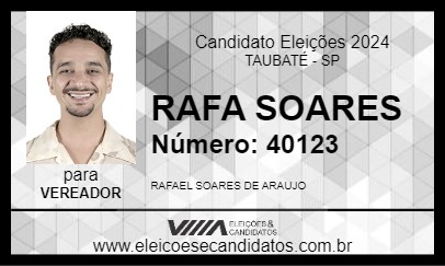 Candidato RAFA SOARES 2024 - TAUBATÉ - Eleições