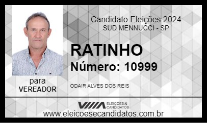 Candidato RATINHO 2024 - SUD MENNUCCI - Eleições