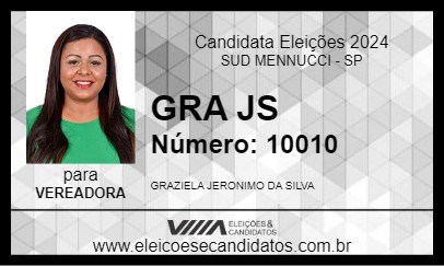 Candidato GRA JS 2024 - SUD MENNUCCI - Eleições