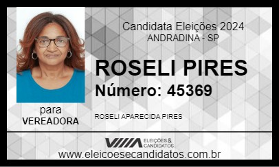 Candidato ROSELI PIRES 2024 - ANDRADINA - Eleições