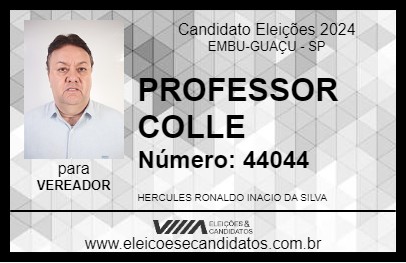 Candidato PROFESSOR COLLE 2024 - EMBU-GUAÇU - Eleições