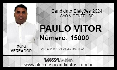 Candidato PAULO VITOR 2024 - SÃO VICENTE - Eleições