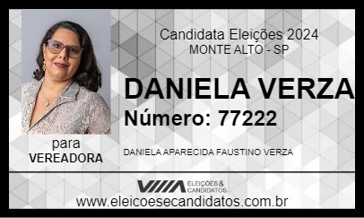 Candidato DANIELA VERZA 2024 - MONTE ALTO - Eleições