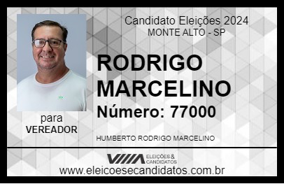 Candidato RODRIGO MARCELINO 2024 - MONTE ALTO - Eleições