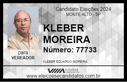 Candidato KLEBER MOREIRA 2024 - MONTE ALTO - Eleições