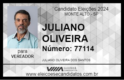 Candidato JULIANO OLIVEIRA 2024 - MONTE ALTO - Eleições