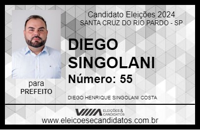 Candidato DIEGO SINGOLANI 2024 - SANTA CRUZ DO RIO PARDO - Eleições