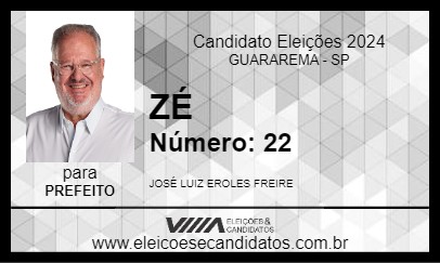 Candidato ZÉ 2024 - GUARAREMA - Eleições