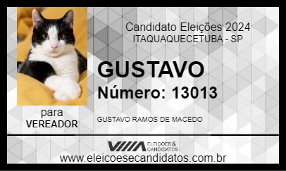 Candidato GUSTAVO 2024 - ITAQUAQUECETUBA - Eleições