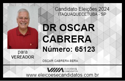 Candidato DR OSCAR CABRERA 2024 - ITAQUAQUECETUBA - Eleições