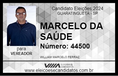 Candidato MARCELO DA SAÚDE 2024 - GUARATINGUETÁ - Eleições