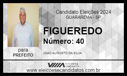 Candidato FIGUEREDO 2024 - GUARAREMA - Eleições