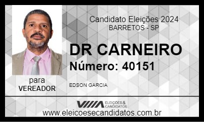 Candidato DR CARNEIRO 2024 - BARRETOS - Eleições